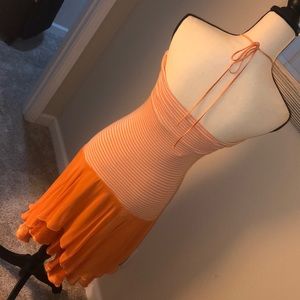 Fun Orange Fray dress